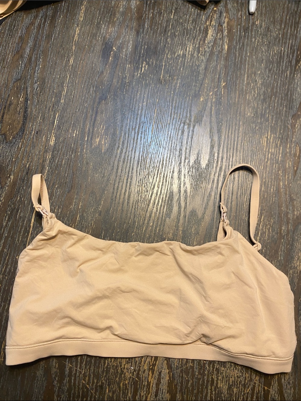 SKIMS Fits everybody maternity nursing scoop clay large NWOT Bralette
